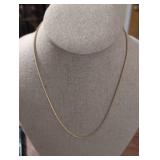 14K Gold Serpentine Chain Necklace
