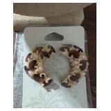 1950s Tropical Sea Shell Pearl Earrings