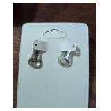 Crystal Studded Round Clip-on Earrings