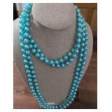 Hong Kong Turquoise Pearl Necklace