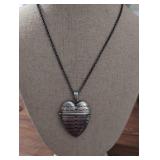 Love You More Heart Locket Necklace