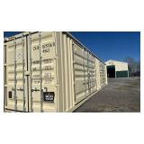40ft Steel Storage Container with Side Access with 2 Side Doors - ZXJU0257360 40ft Steel Storage Container with Side Access with 2 Side Doors - ZXJU0257360