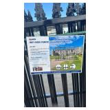 IRIF - 74 ft Wrought Iron Security Fence Panel Series w/ no posts - unused IRIF - 74 ft Wrought Iron Security Fence Panel Series w/ no posts - unused