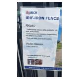 IRIF - 74 ft Wrought Iron Security Fence Panel Series w/ no posts - unused IRIF - 74 ft Wrought Iron Security Fence Panel Series w/ no posts - unused
