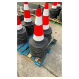 IRSTC - Set of 25 Traffic Safety Cones - Red and White Reflective - Unused IRSTC - Set of 25 Traffic Safety Cones - Red and White Reflective - Unused