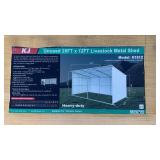 K1912 - 20ft x 12ft, Heavy-Duty Livestock Metal Shed Kit - Unused K1912 - 20ft x 12ft, Heavy-Duty Livestock Metal Shed Kit - Unused