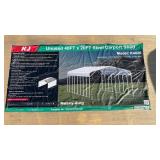 K4020 - 40ft x 20ft, Heavy-Duty Steel Carport Shed - Unused K4020 - 40ft x 20ft, Heavy-Duty Steel Carport Shed - Unused