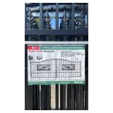 (K0720) Heavy-Duty 7x20ft Metal Farm Driveway Gate with Deer Design (2 side gate set) (K0720) Heavy-Duty 7x20ft Metal Farm Driveway Gate with Deer Design (2 side gate set)