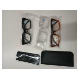 MMOWW Oversized Reading Glasses 3 Pairs +1.0