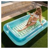 SLOOSH Inflatable Pool Lounger Float 70" x 46"