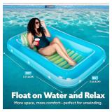 SLOOSH Inflatable Pool Lounger Float 70" x 46"