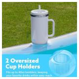 SLOOSH Inflatable Pool Lounger Float 70" x 46"