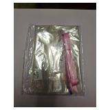 HANDMD 10 PCS Large Cellophane Bags, 30x 40 Inches Clear Cello Bags, with 10PCS Floral Ribbons, Large Basket Bag, Plastic Cellophane Gift Bag, Perfect for Gift Baskets