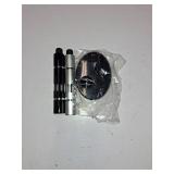 Salt & Pepper Crusher Set with Stand - One-Handed Thumb Press Grinder, Portable Spice Crusher for Kitchen, Dining & Travel - Easy to Use Manual Seasoning Grinder for Fresh Ground Pepper, Sea S