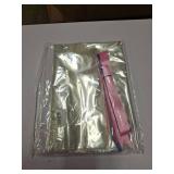 HANDMD 10 PCS Large Cellophane Bags, 30x 40 Inches Clear Cello Bags, with 10PCS Floral Ribbons, Large Basket Bag, Plastic Cellophane Gift Bag, Perfect for Gift Baskets