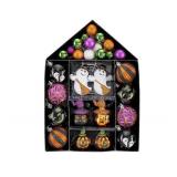 Valery Madelyn Halloween Ornaments Tree Decorations, 40ct Medium Shatterproof Ghost Cat Jack-o