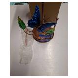 Elegant Butterfly Iron Paper Towel Holder Sturdy Iron Butterfly Tissue Stand Portable Paper Rack For Various Home Use