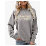 MK Shop Limited Dog Mom Sweatshirt For Women Cute Dog Paw Graphic Long Sleeve Pullover Blouseï¼S-2XLï¼