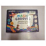 Magic Grooved Writing Practice for Kids Ages 3-8,Jumbo Reusable Grooved Handwriting Workbooks Kit(7 Books+Pens),Learn to Write Letters, Numbers, Math & Drawing,10.2"x7.3" Large Size
