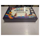 Magic Grooved Writing Practice for Kids Ages 3-8,Jumbo Reusable Grooved Handwriting Workbooks Kit(7 Books+Pens),Learn to Write Letters, Numbers, Math & Drawing,10.2"x7.3" Large Size