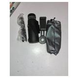 Monocular Telescope with Lights HD Monoculars 80x100 for Adults High Powered Monocular for Hunting with Smartphone Holder & Tripod, Handheld Telescope Suitable for Bird Watching Stargazing-Black