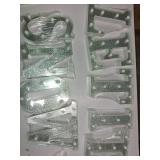 9 Pcs Let It Snow Letter Light up Sign Indoor Winter Decorations Marquee LED Sign Outdoor Christmas Lights for Table and Wall Decor Home Happy Holidays Centerpiece