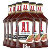 A.1. Steakhouse New York Marinade (16 oz Bottles, Pack of 6)