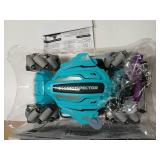 Gesture Sensing RC Stunt Car, Boys Toys Age 6-12, 4WD Hand Controlled Remote Control Car with Light & Music, 360 Rotation Christmas Birthday Gift for Boys Girls Age 6 7 8 9 10 11+(Lagon Blue)