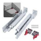 LONTAN Undermount Soft Close Drawer Slides 21 Inch Hidden Bottom Mount Full Extension Cabinet Rails
