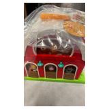 Battat My First Barn Rustic Red Foldable Farm Playset