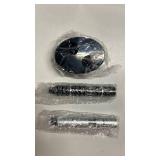 Salt & Pepper Crusher Set with Stand - One-Handed Thumb Press Grinder, Portable Spice Crusher for Kitchen, Dining & Travel - Easy to Use Manual Seasoning Grinder for Fresh Ground Pepper, Sea S