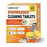 2 Boxes of Dishwasher Cleaner and Deodorizer Tablets - 40 Pack each, Powerful Deep Cleaning, Natural Formula, Effective Limescale & Odor Removal, Calcium, Scale, Hard Water Stains, Oil, Compatible wit