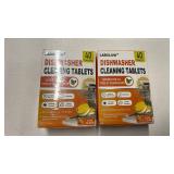 2 Boxes of Dishwasher Cleaner and Deodorizer Tablets - 40 Pack each, Powerful Deep Cleaning, Natural Formula, Effective Limescale & Odor Removal, Calcium, Scale, Hard Water Stains, Oil, Compatible wit