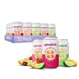 Spindrift Lemonade 3 Flavor Variety 20 Pack,12 Fl Oz (Pack of 20)