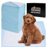 Gorilla Guard Disposable Puppy Pads, 5 Layer Pee Pads for Dogs, Absorbent Diaper Changing Pad, Dog Potty Training Supplies, Quick Dry Pet Housebreaking Essentials for Puppies, 50 Count 28x34 in