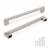 Knobonly 20 Pack Dresser Handles 8-3/4 inch (224mm) Hole Centers, Cabinet Pulls Brushed Nickel, Kitchen Cabinet Handles