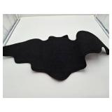 Bat Bath Mat Bathroom Rug for Spooky Decor,Gothic Witchy Mat for Bathroom,Horror Halloween Black Bats Mat for Kitchen