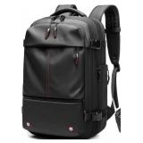 Backpack for Travel Water Resistant Expandable, Built In Charger, Lock on Side
