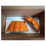 Wood Stove Steamer, WoodStove Humidifier, Woodstove Steamer, Cast Iron Humidifier for WOODStove 2.4 Quart Large Capacity Rust Resistant, Orange & Pumpkin