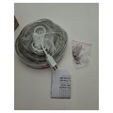 Joiedomi 40FT LED Candy Cane Rope Lights, Waterproof Outdoor 360 LED Christmas Decor Lights for Garden Yard Party Xmas Christmas Holiday Decorations (Warm White)