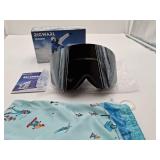 RIGWARL Ski Goggles for Adult & Kids, 100% UV Protection Anti Fog Snow Goggles OTG Helmet Compatible Snowboard Goggles