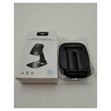 DEERLAMN Cell Phone Stand for Desk, Height Adjustable Cell Phone Holder Portable Desktop Stand, Travel Home Office Desk Accessories Compatible with iPhone 16/15/14/13/12/11 All Smartphone - Black