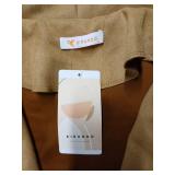 Kirundo Tan Suede Jacket with Zipper Details, Size Large