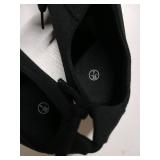 All Black Canvas Low Top Sneakers Size 7