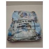 Frienda 50 Pcs Little Pumpkin Gift Bags Fall Baby Shower Party Favor 8 x 8 x 6 Inch a Little Pumpkin Is on The Way Baby Shower Non Woven Bag Fall Goodie Treat Gift Tote with Handle(Blue)