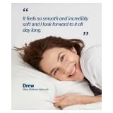 REST Evercool + Cooling Pillowcases Standard - 2 Pillowcases for Sensitive Skin, Silver Infused Fabric for Hygienic Sleep, Silky Smooth for Curly Hair, High Elastic for Snug Fit (19x29 inches) - Retai