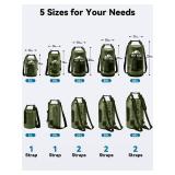 Dry Bag Waterproof for Women Men, Roll Top Lightweight Dry Storage Bag Backpack with Phone Case for Travel Swimming Boating Kayaking Paddle Board Camping Beach Accessories (Pitch Green, 20L) - Retail: