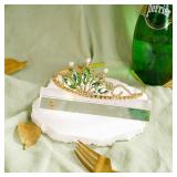 Princess Tiana Tiaras and Necklace for Women Green Princess Tiana Crown Birthday Halloween Party Princess Tiana Accessories - Retail: $19