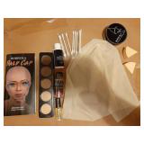 Bald Cap Halloween Makeup Kit for Men & Woman, Complete Bald Cap Costume Character Set, Realistic Bald Cap Kits for Cosplay Make Up, SFX Makeup, Dress-Up Party, Stage, Theater & Film - Retail: $23