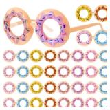 20 Pairs 12/20 Pairs Donut Sunglasses Donut Costume Glasses Novelty Glasses Girls Boy Party Favor Birthday Accessory Gift - Retail: $25